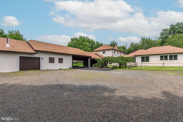 a view of a backyard of a house