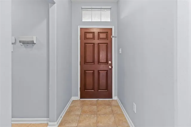 a view of front door