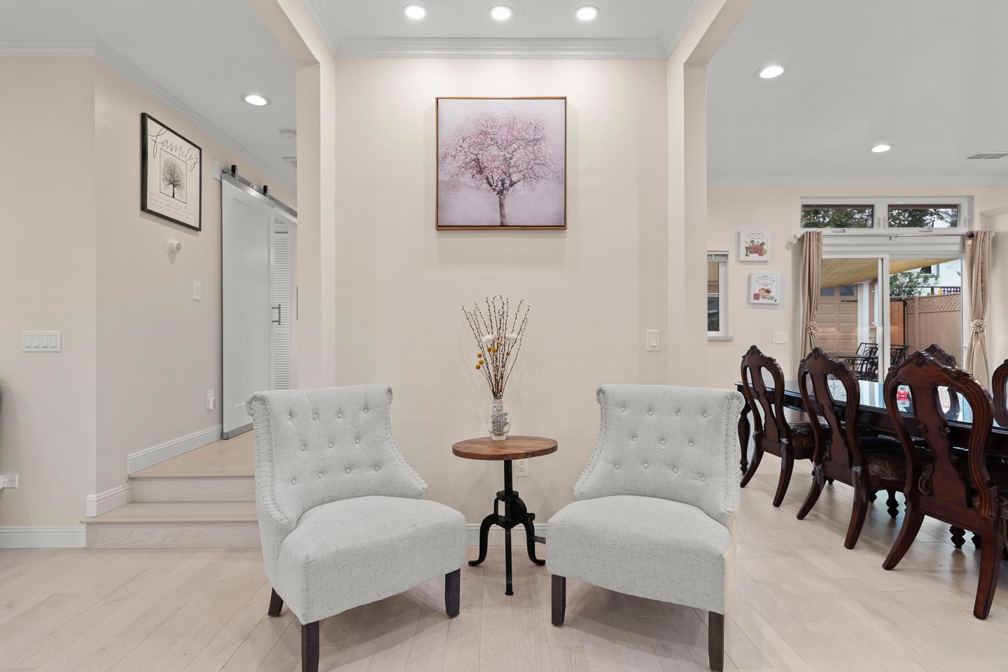 1011 Prospect Heights Santa Cruz, CA 95065 - Photo 27 of 50 a living room with furniture and a chandelier