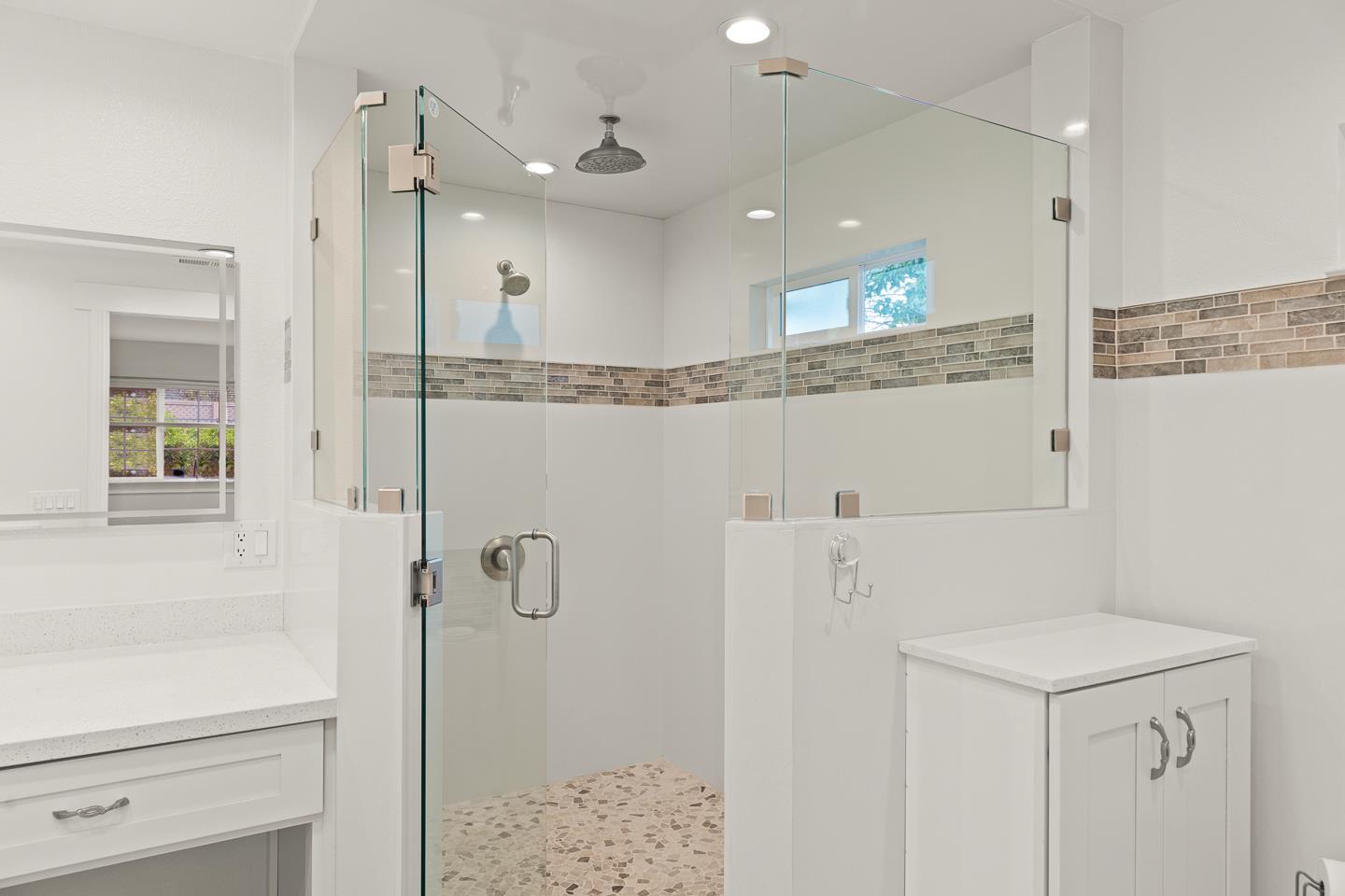 1011 Prospect Heights Santa Cruz, CA 95065 - Photo 33 of 50 a bathroom with a shower and a sink