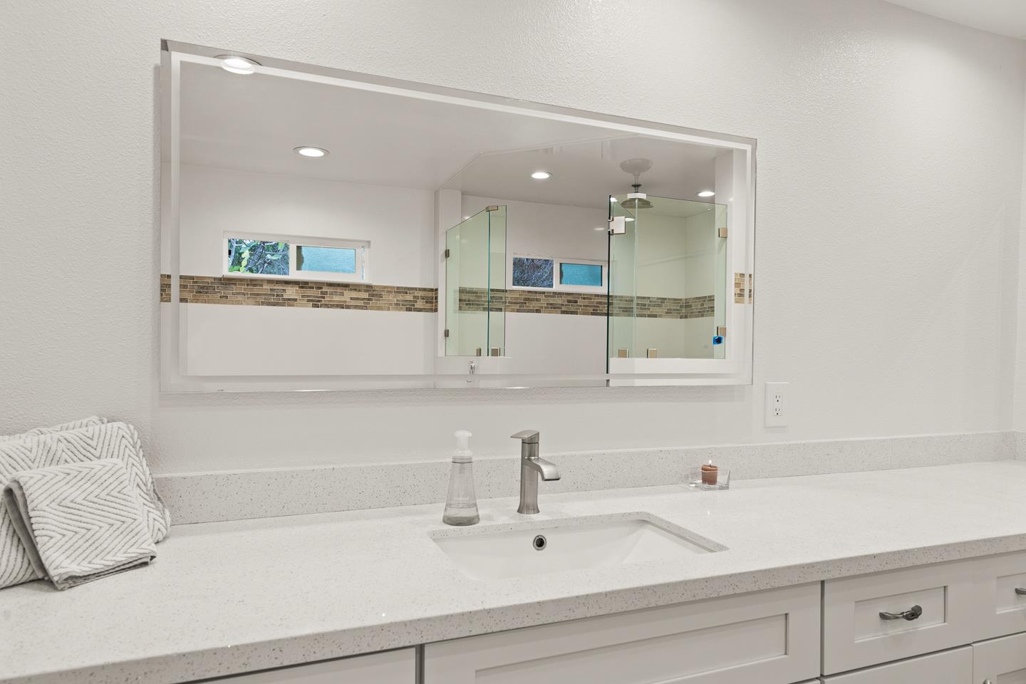 1011 Prospect Heights Santa Cruz, CA 95065 - Photo 34 of 50 a bathroom with a sink and a mirror