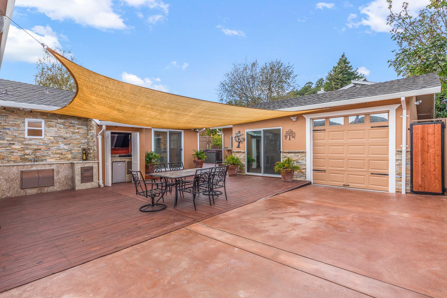 1011 Prospect Heights Santa Cruz, CA 95065 - Photo 6 of 50 a view of a house with backyard and sitting area
