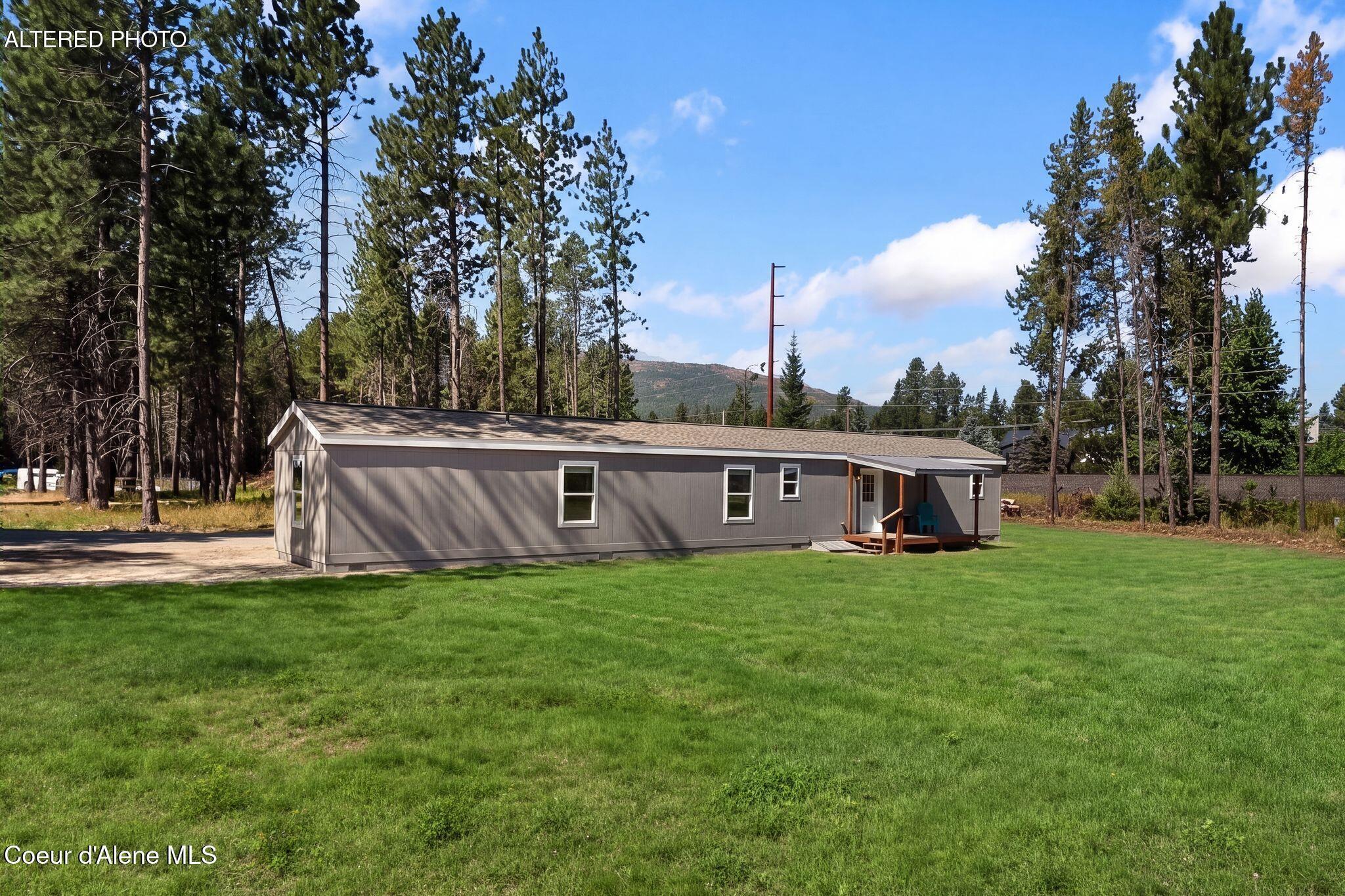 195 Davis Road Sagle, ID 83860 - Photo 27 of 47 27 Back Yard-Virtual Landscaping