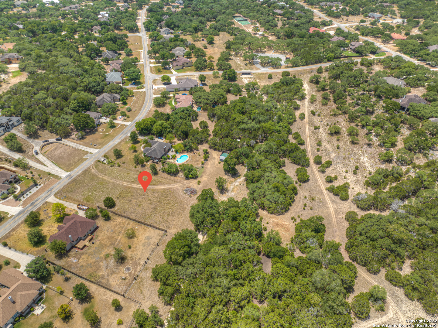 889 Long Meadow Spring Branch, TX 78070 - Photo 11 of 18 an aerial view of residential houses with yard