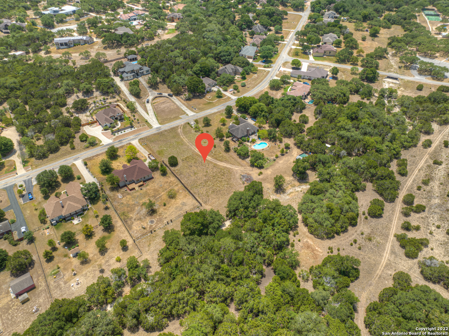 889 Long Meadow Spring Branch, TX 78070 - Photo 2 of 17 an aerial view of residential houses with yard