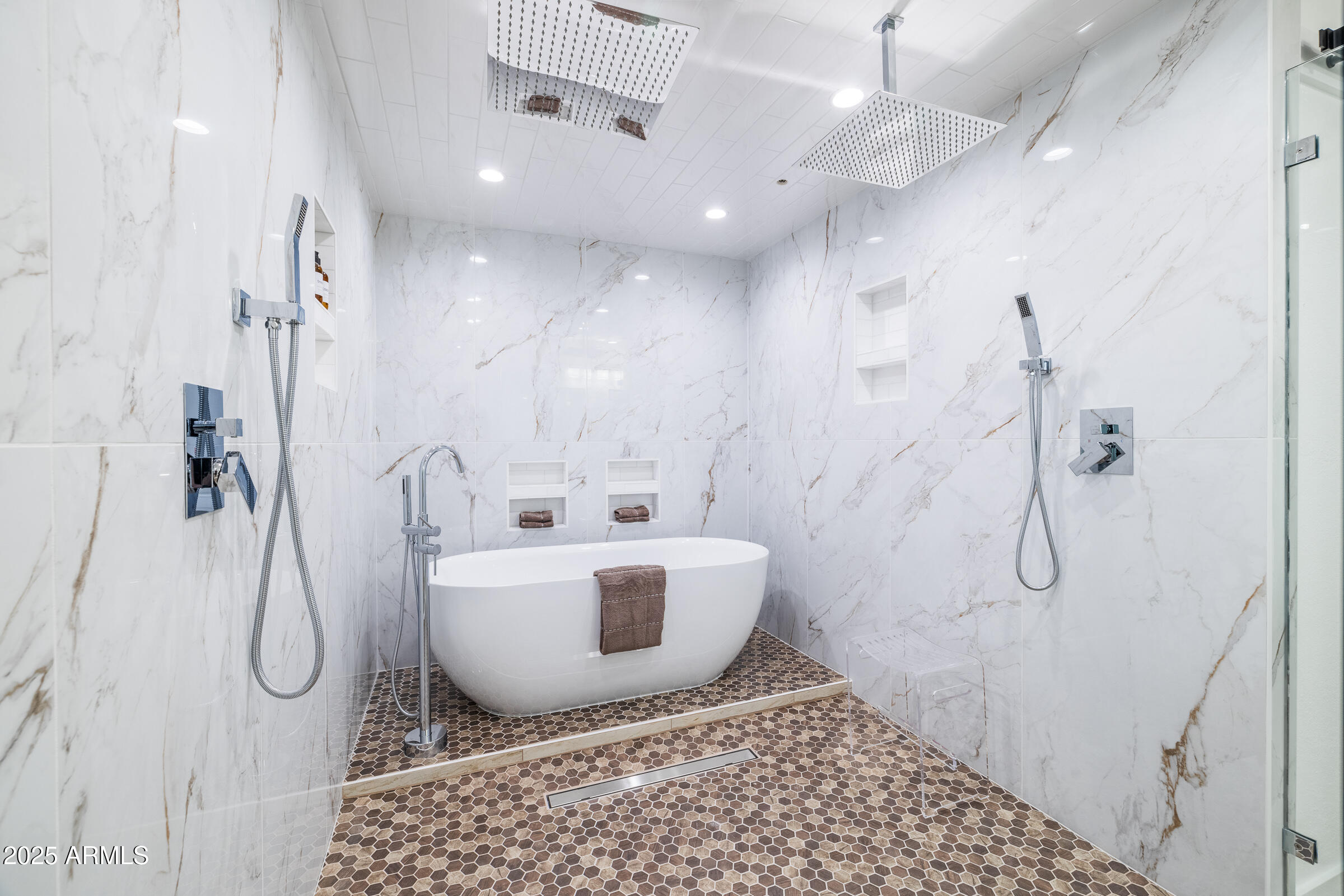 6835 East Peak View Road Scottsdale, AZ 85266 - Photo 20 of 107 a bathroom with a sink a toilet and shower