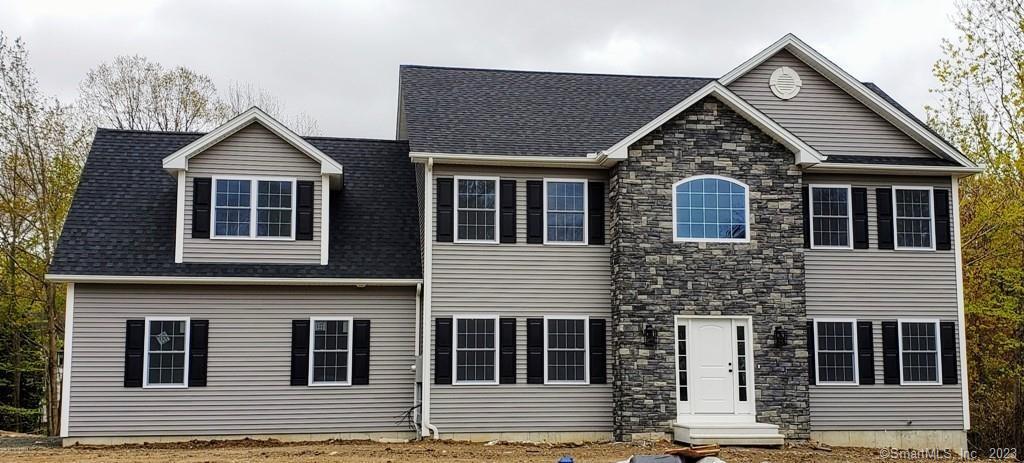 a front view of a house