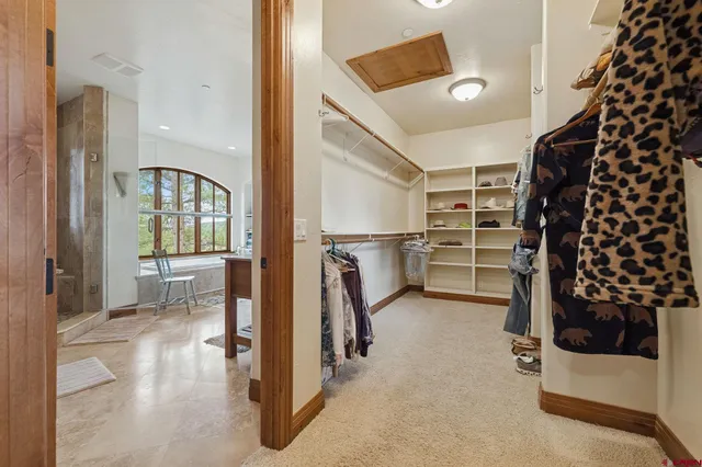 a view of a livingroom with a furniture and entryway
