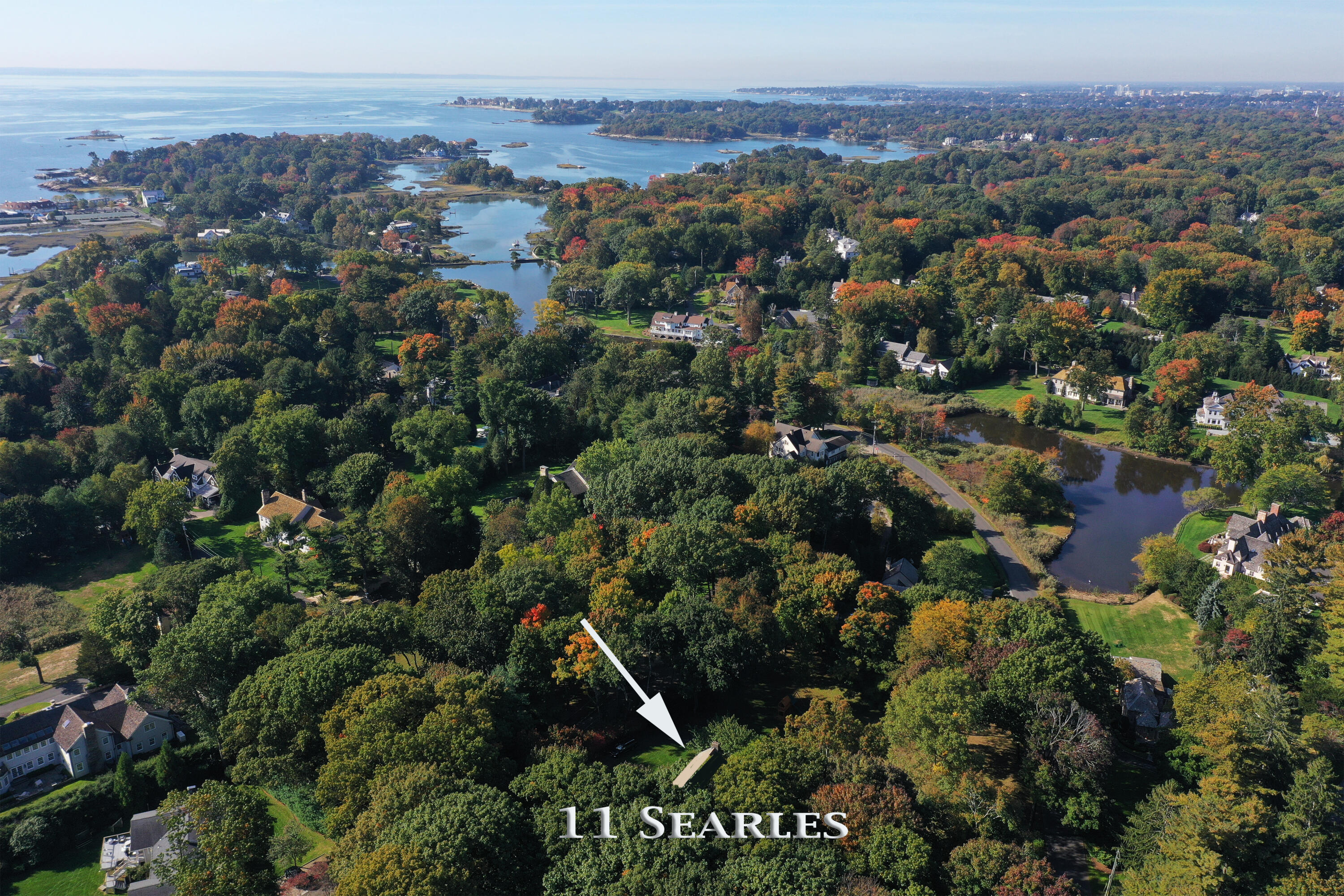 11 Searles Road Darien, CT 06820 - Photo 2 of 43 an aerial view of multiple house