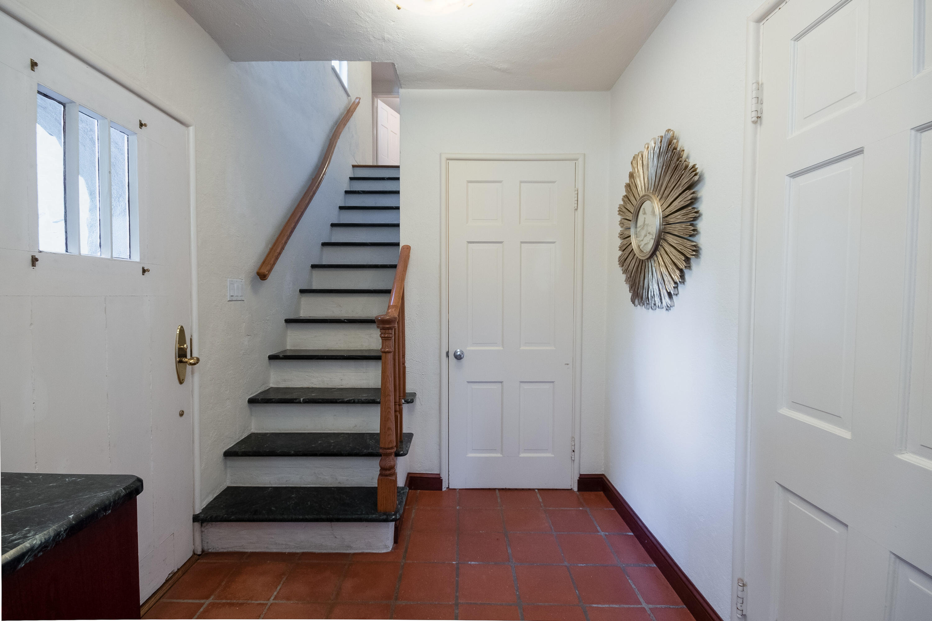 11 Searles Road Darien, CT 06820 - Photo 8 of 43 a view of entryway with stairs and wooden floor