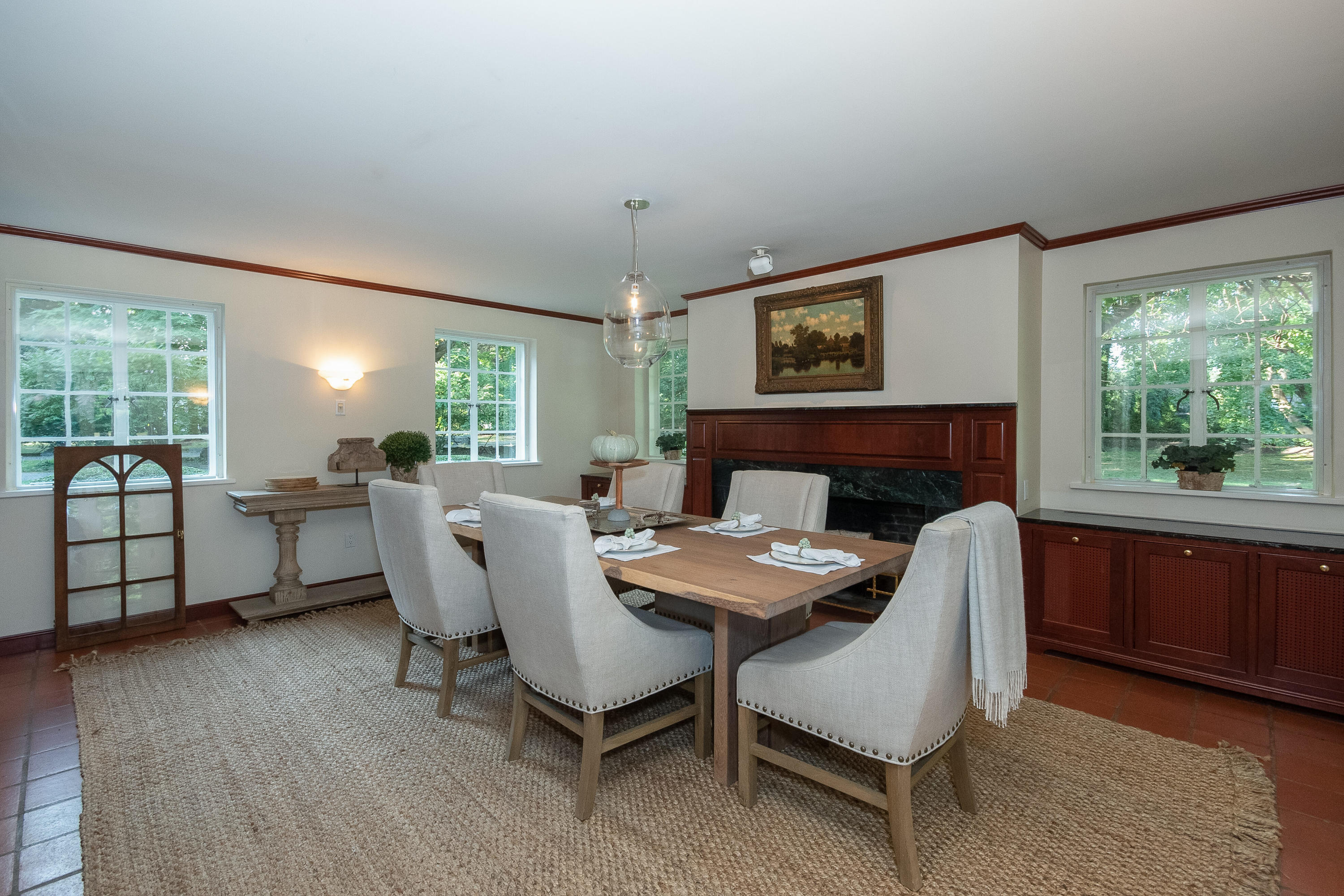 11 Searles Road Darien, CT 06820 - Photo 9 of 43 a dining room with furniture and window