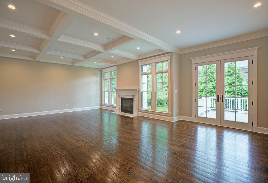 1922 Byrd Road Vienna, VA 22182 - Photo 22 of 48 Family room with cofferec ceilings