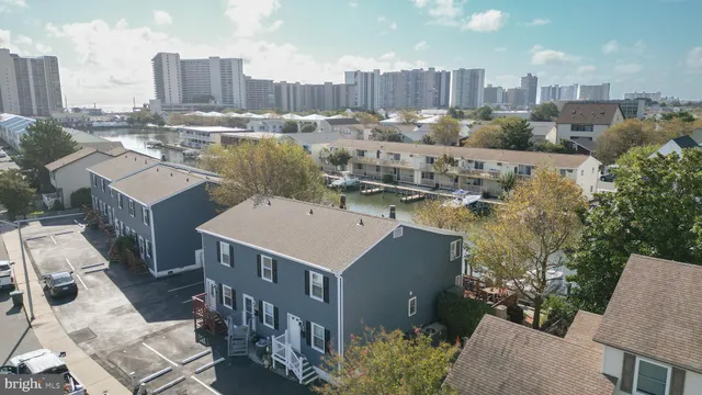 a view of a city with tall buildings