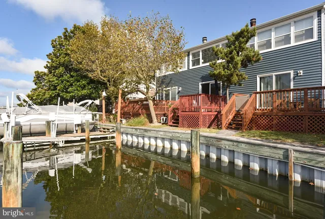 a balcony with water view