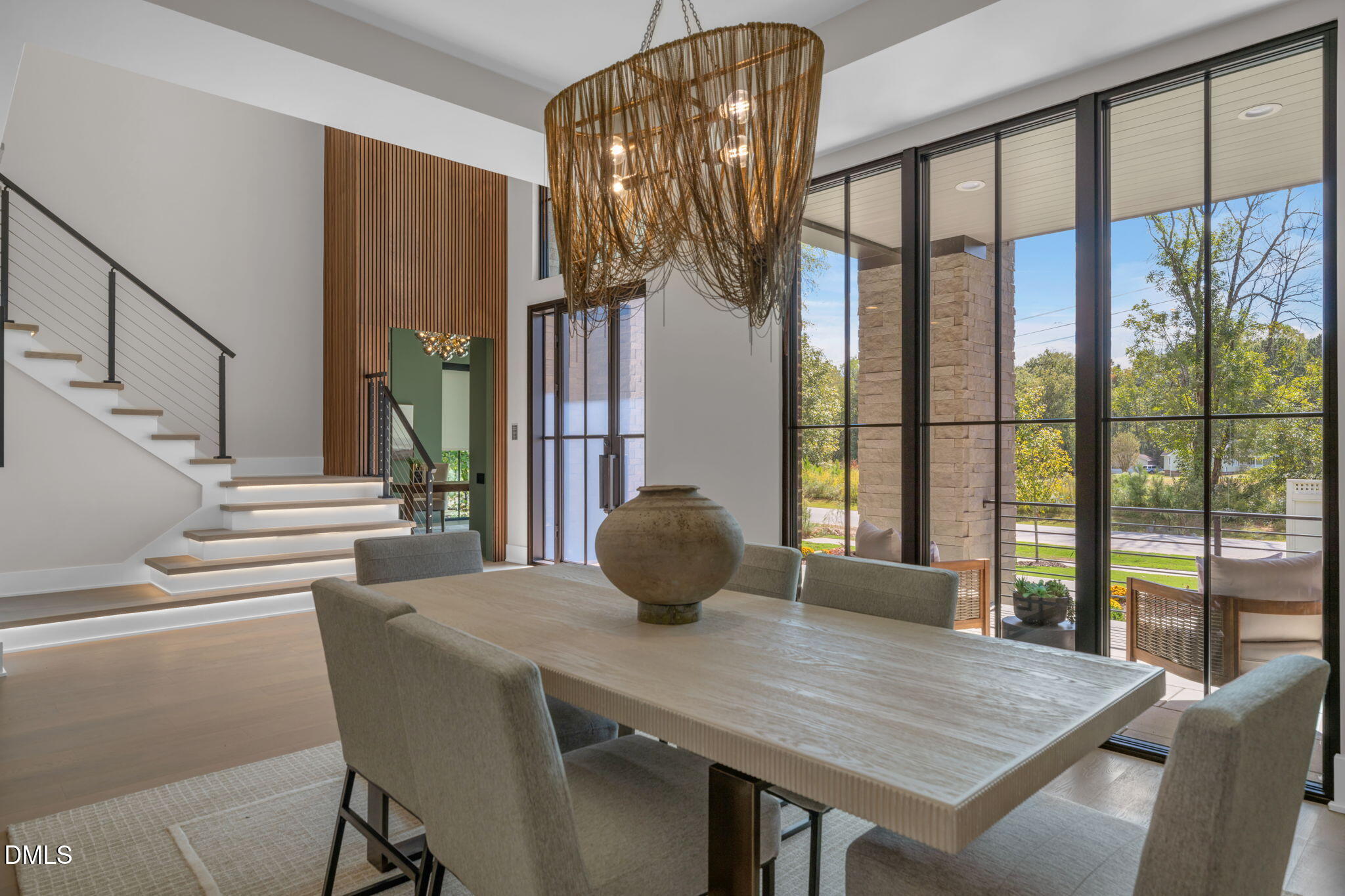 504 Colvard Woods Way Durham, NC 27713 - Photo 14 of 77 a view of a dining room with furniture window and wooden floor