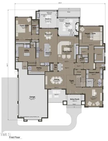 $2,695,000 | 504 Colvard Woods Way, Durham, NC 27713