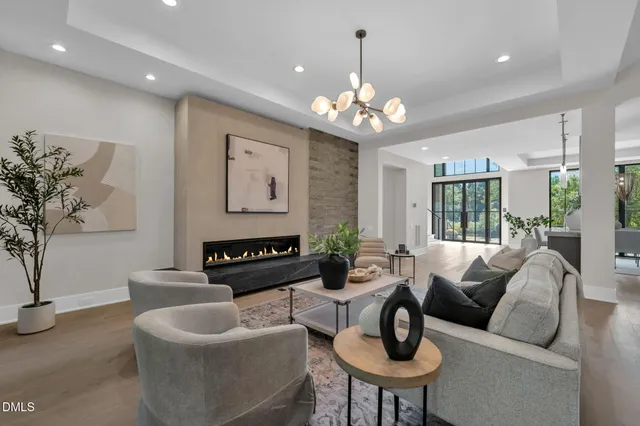 a kitchen with stove and cabinets