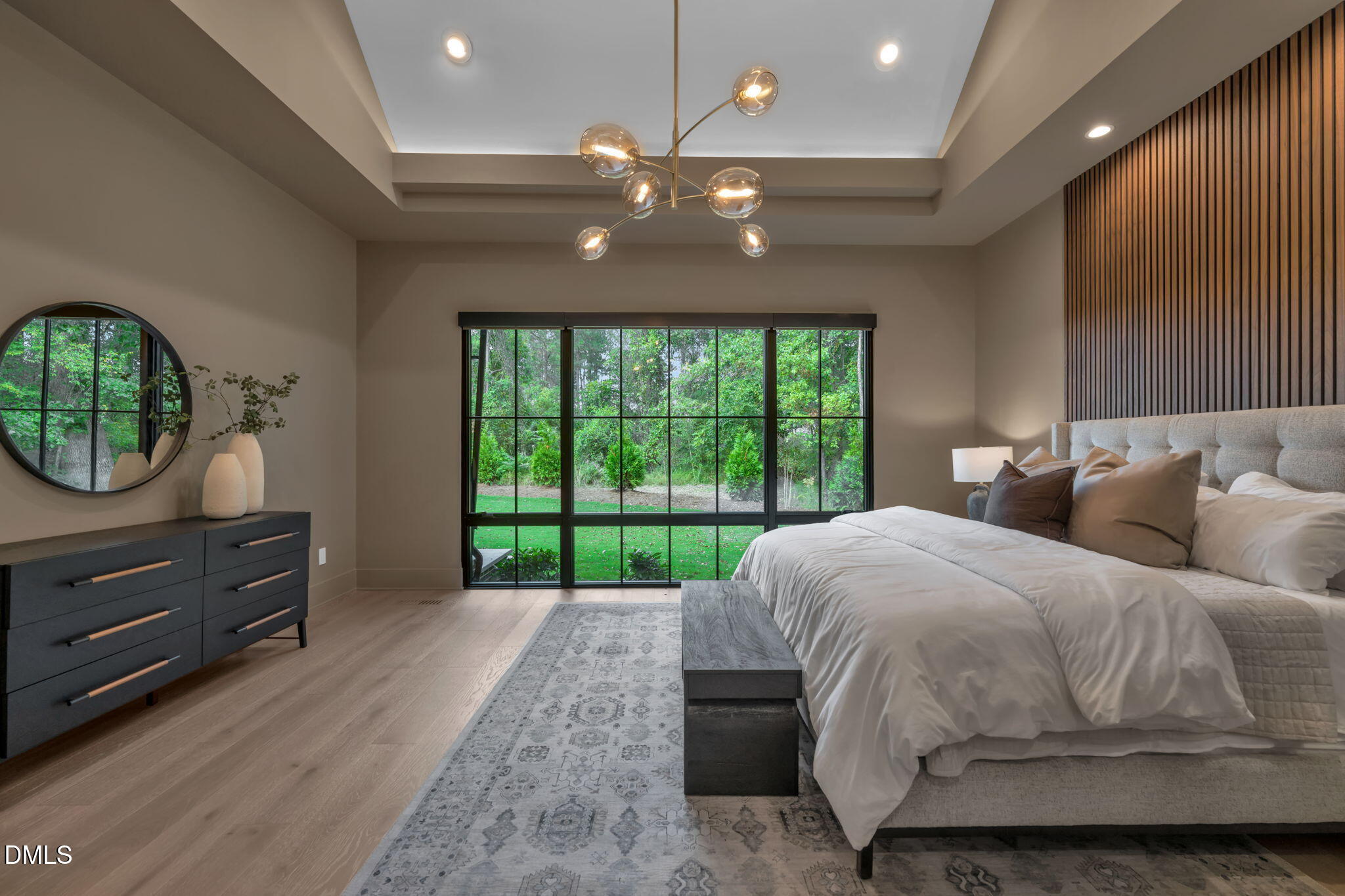 504 Colvard Woods Way Durham, NC 27713 - Photo 39 of 77 a living room with a bed furniture and a large window