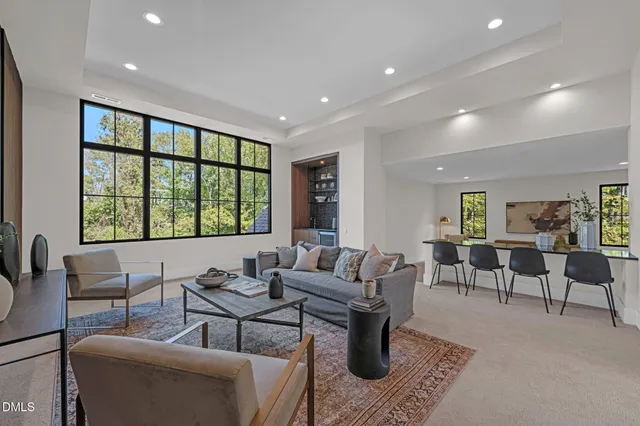 a bed room with a bed and a couch