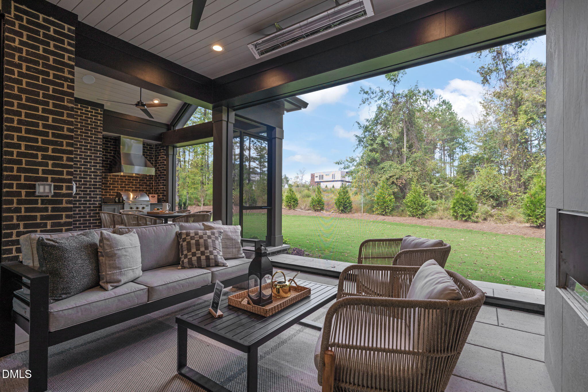 504 Colvard Woods Way Durham, NC 27713 - Photo 73 of 77 a outdoor living space with furniture and garden view