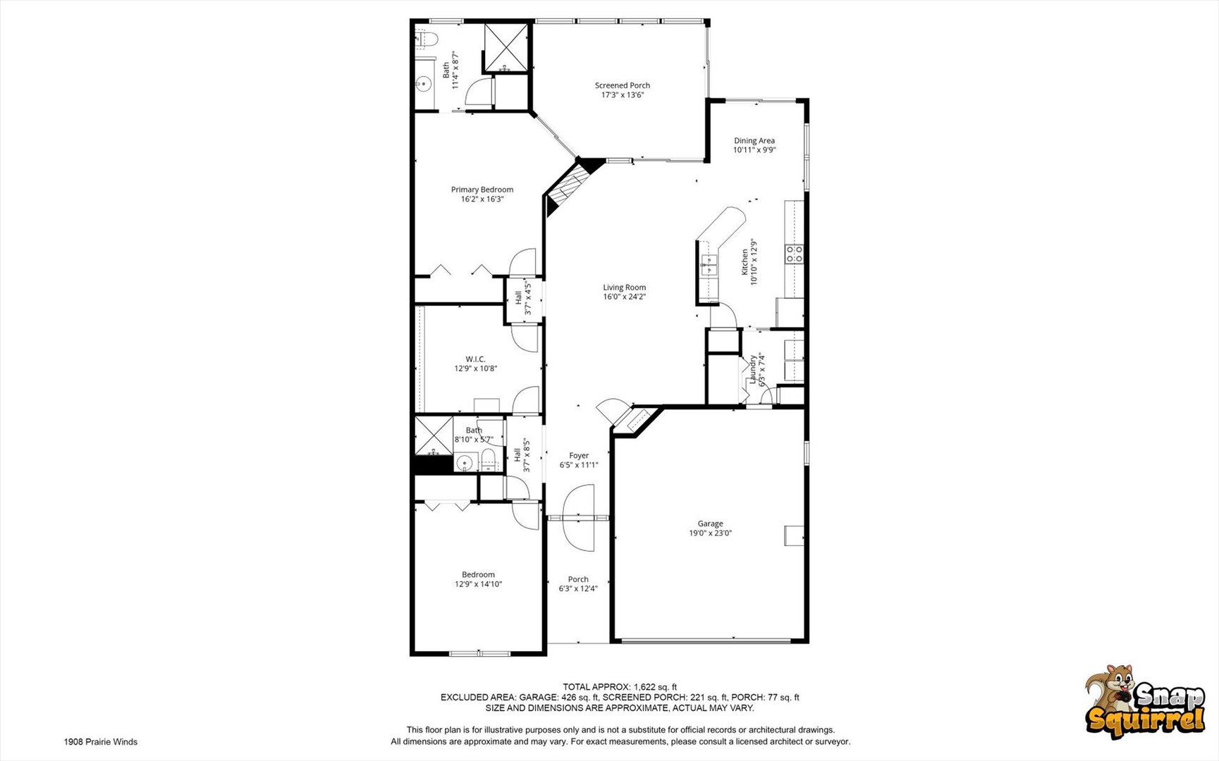 1908 S Prairie Urbana, IL 61802 - Photo 32 of 32 a picture of a floor plan