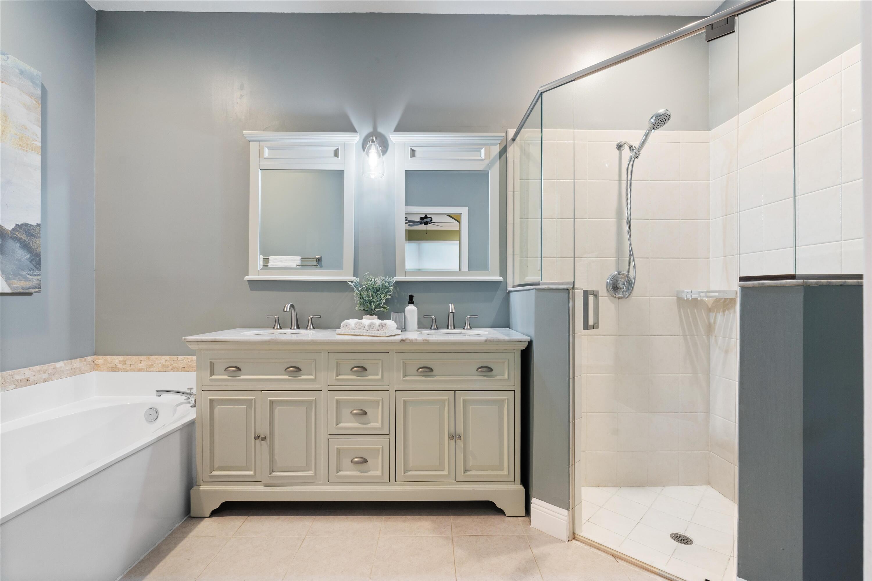 16055 Sims Road, Unit 103 Delray Beach, FL 33484 - Photo 24 of 60 Luxury master bath with walk-in shower.