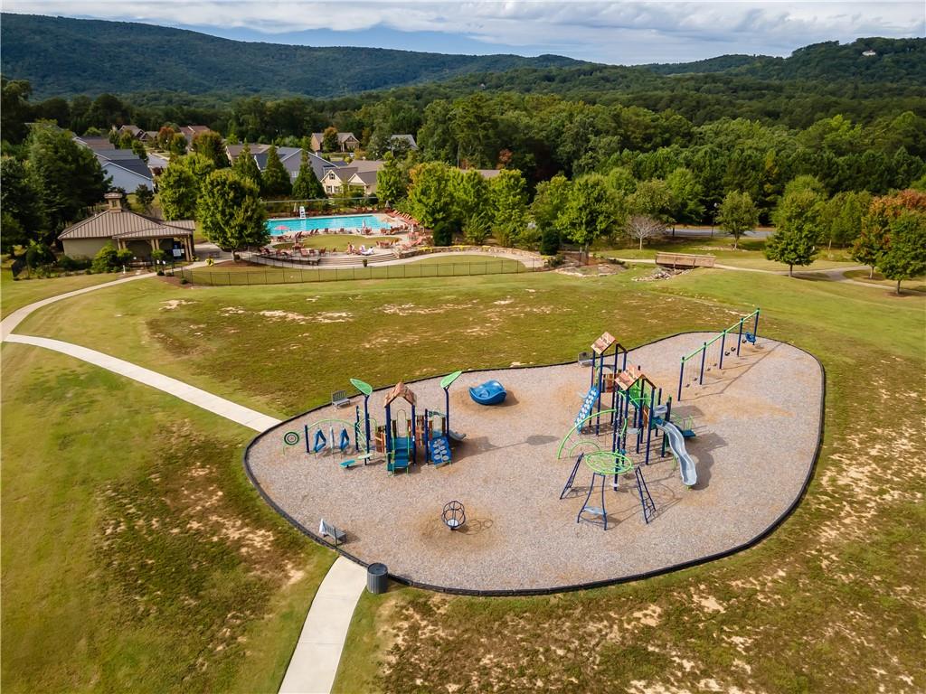 305 Ridgewood Drive Waleska, GA 30183 - Photo 52 of 56 a view of a swimming pool with a terrace