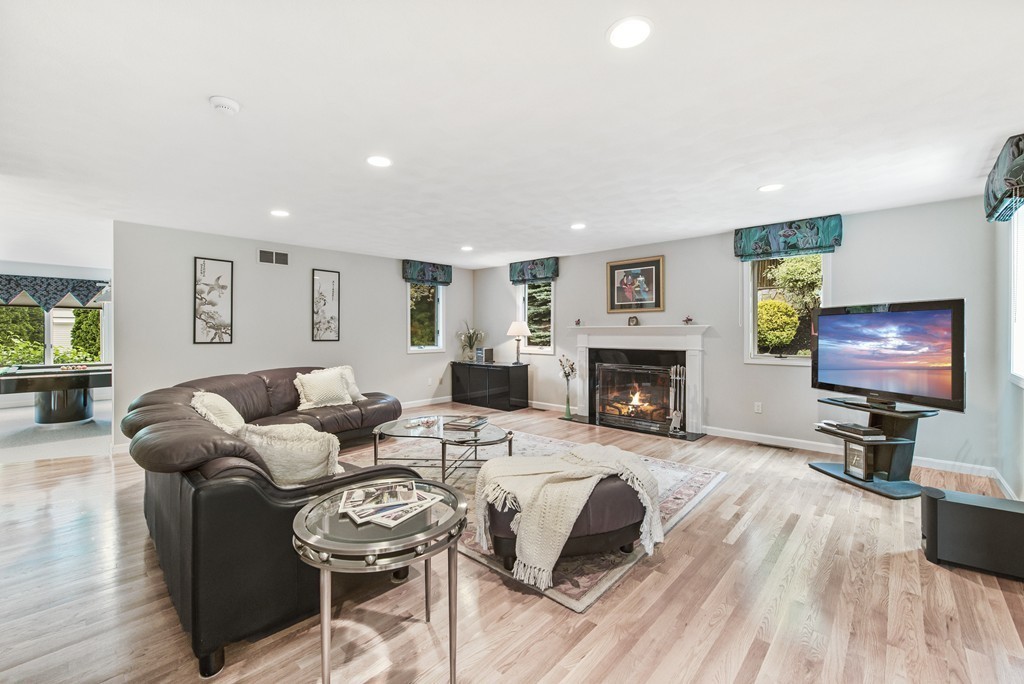 4 Yolande Road Marblehead, MA 01945 - Photo 12 of 30 a living room with furniture a fireplace and a flat screen tv