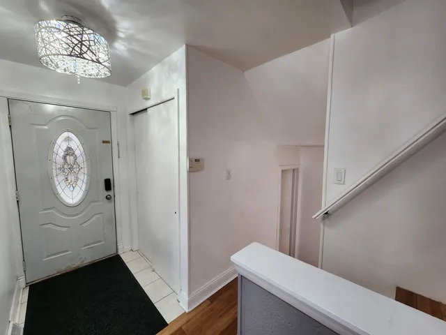 a view of bathroom with a window