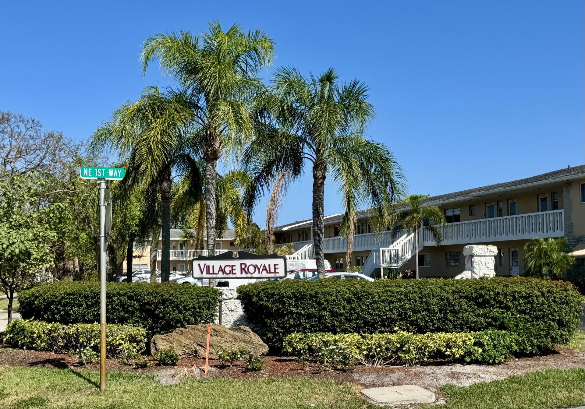 2222 Northeast 1st Way, Unit 204 Boynton Beach, FL 33435 - Photo 1 of 26 Village Royale Sign