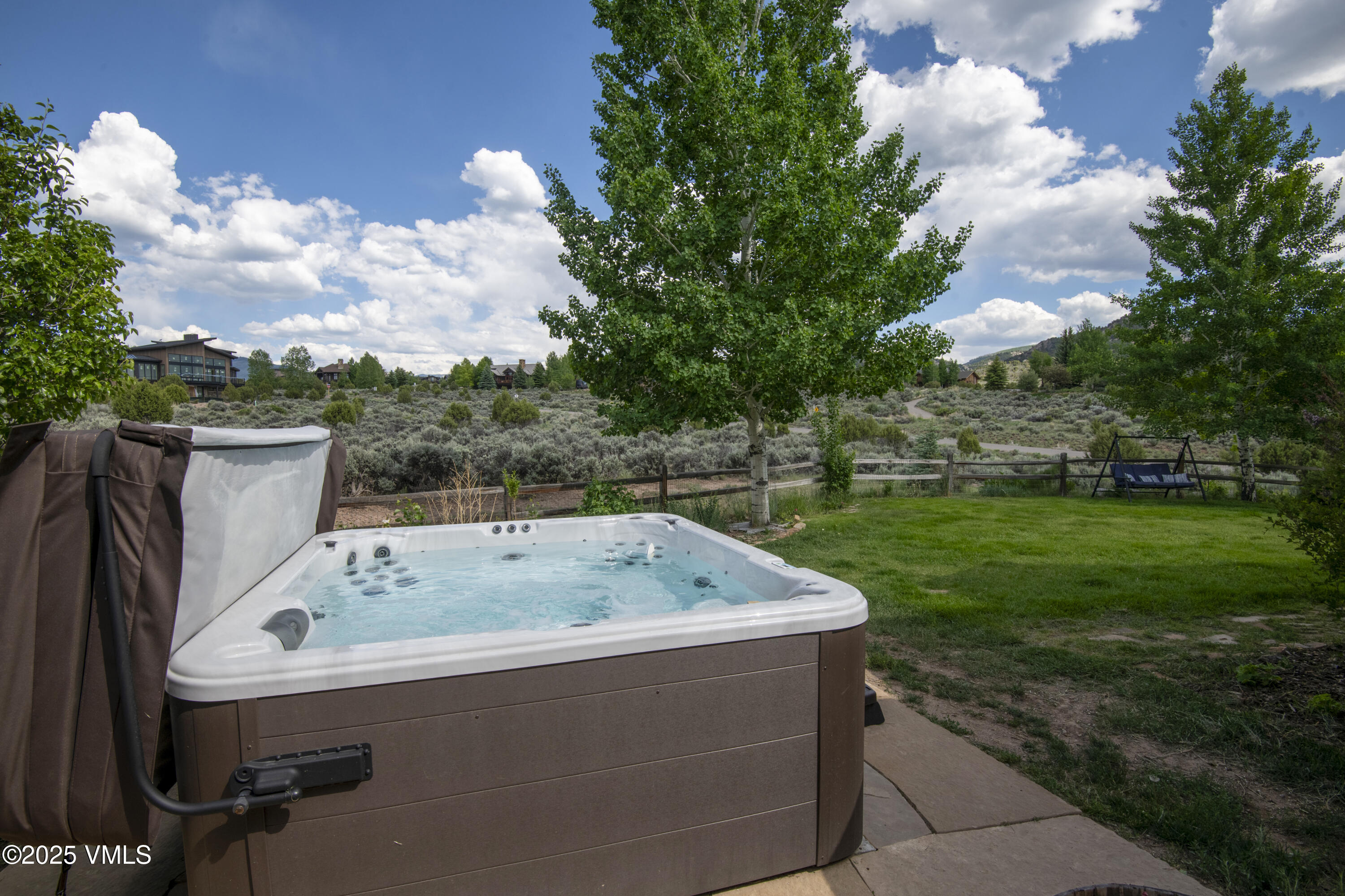 75 Aster Court Eagle, CO 81631 - Photo 55 of 68 a view of a backyard with a tub and couches