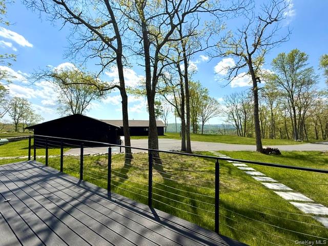 125 Mapes Road Barryville, NY 12719 - Photo 21 of 37 Guest House Deck overlooking Main House