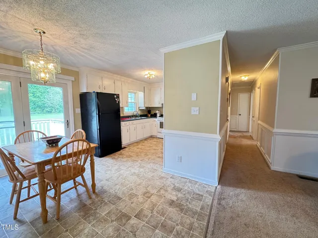 a view of lake with green space