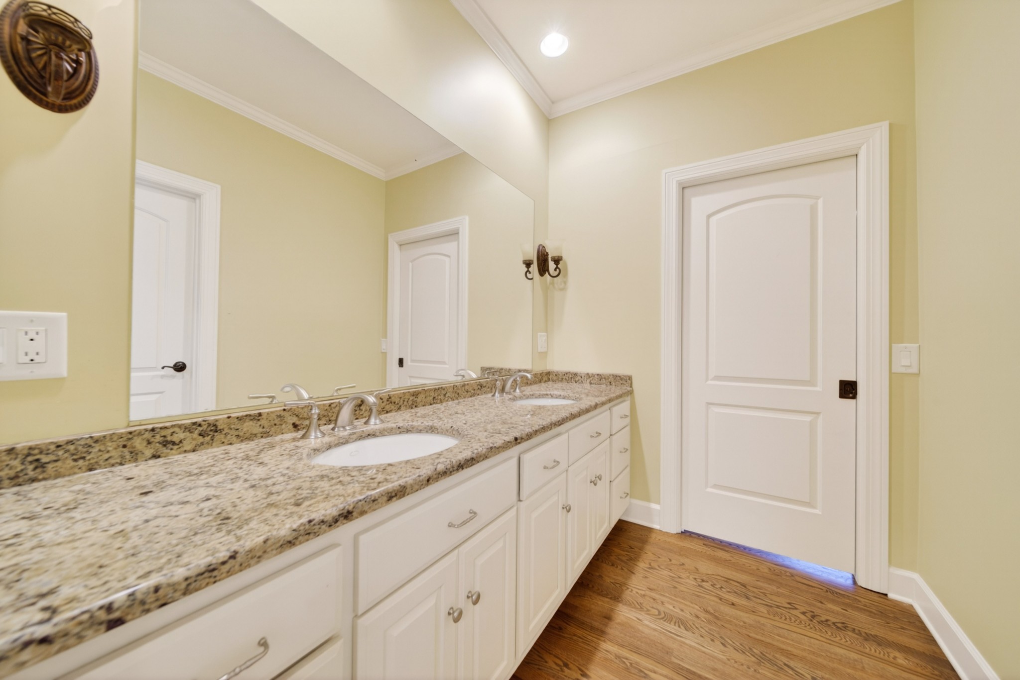 101 Kennett Road Old Hickory, TN 37138 - Photo 65 of 100 a bathroom with a granite countertop sink and a mirror