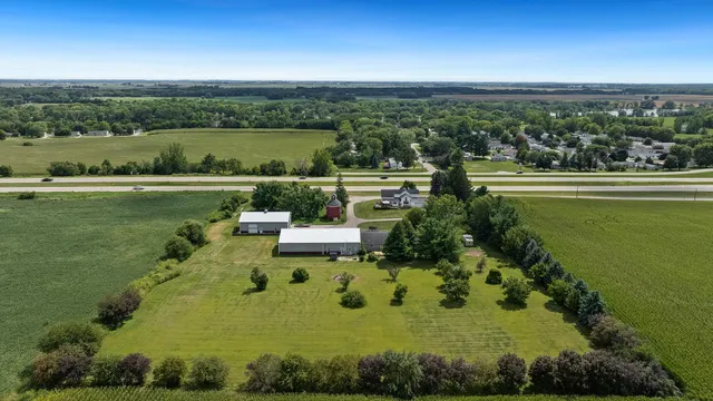 a view of a lake with a mountain in the background