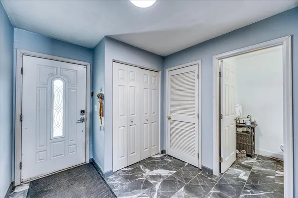 an empty room with window