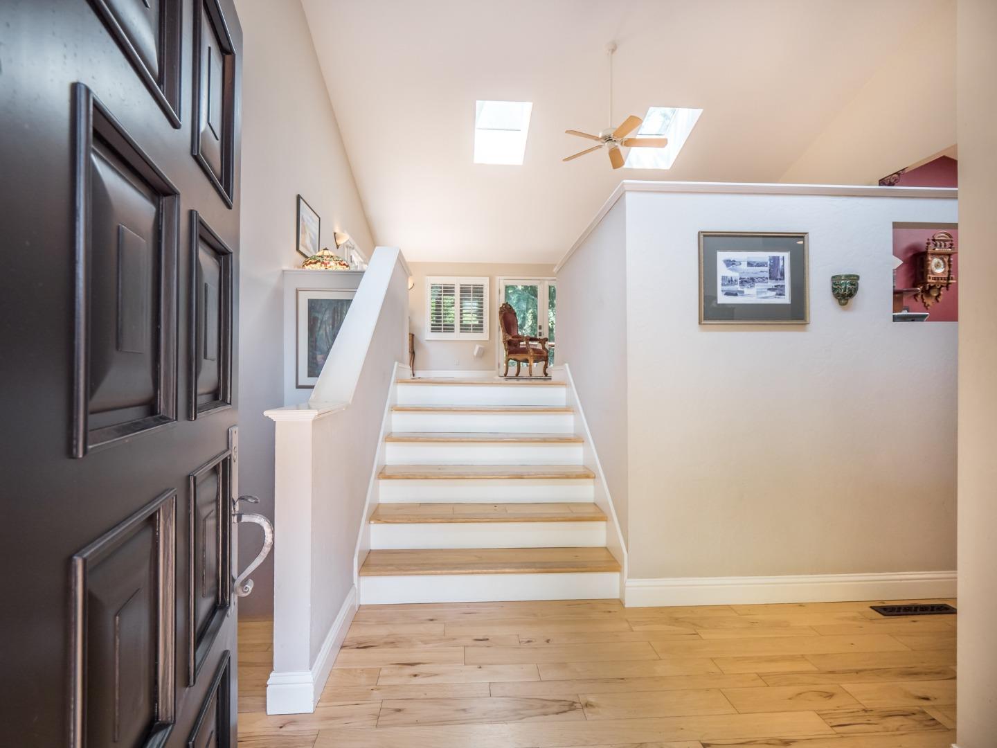 12445 Alba Road Ben Lomond, CA 95005 - Photo 6 of 37 a view of staircase with white walls and a window