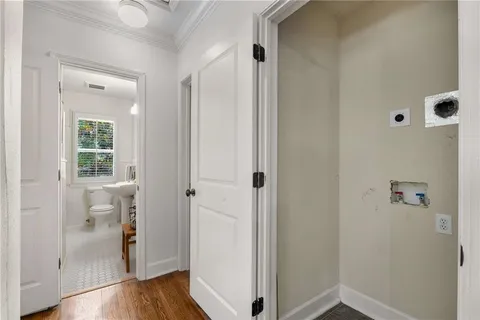 a view of bathroom with a sink toilet and shower
