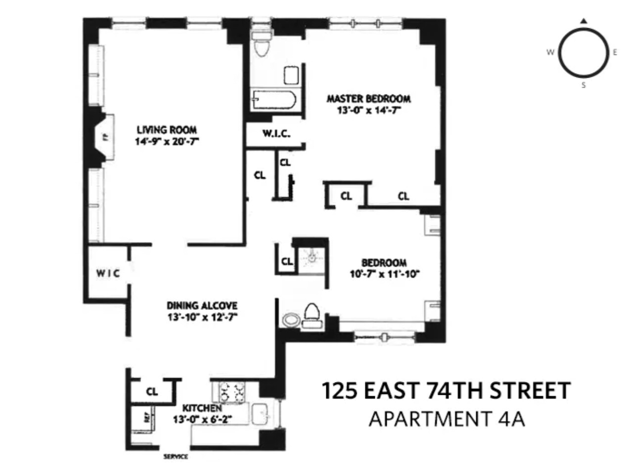 125 East 74th Street, Unit 4A Manhattan, NY 10021 - Photo 10 of 10 a picture of a bench in a white building