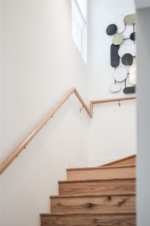5512 Duval Street, Unit 2 Austin, TX 78751 - Photo 22 of 39 a view of staircase with white walls