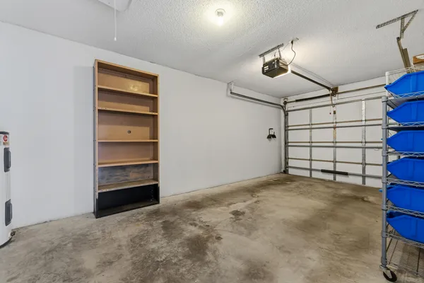 a view of a garage room