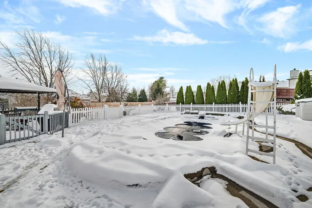 a view of roof deck with patio