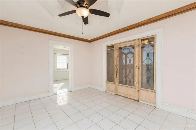 a view of an empty room