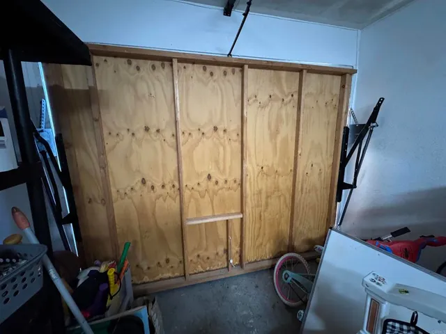 a view of a room with swing room