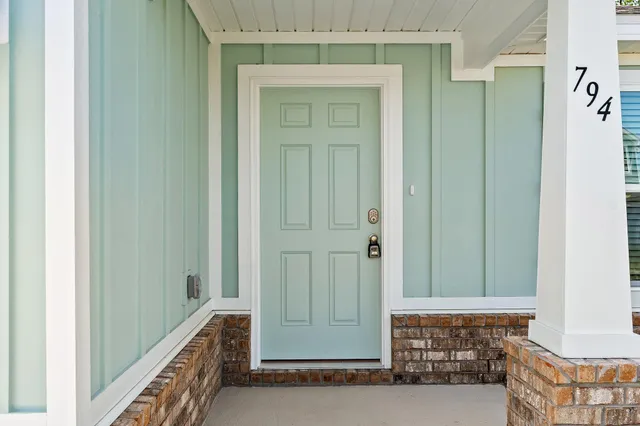 a view of an entryway door