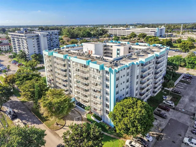 a view of a city with tall buildings
