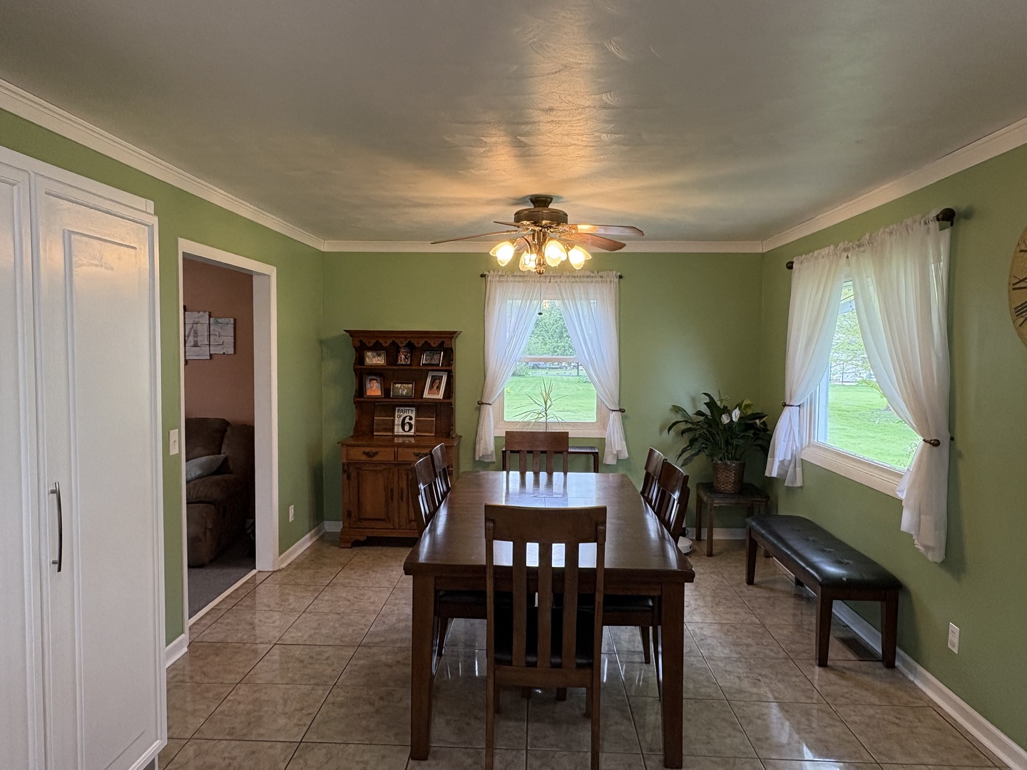320 South Main Street Creston, IL 61068 - Photo 9 of 34 a view of a dining room with furniture and window