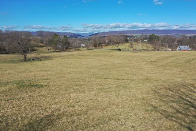 a view of an outdoor space and mountain view
