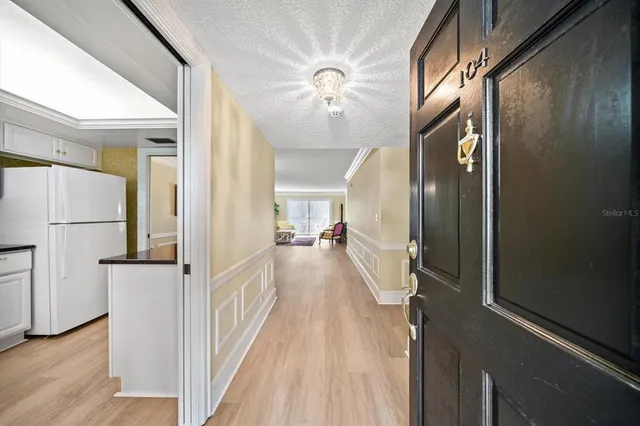 a view of a living room with a chandelier
