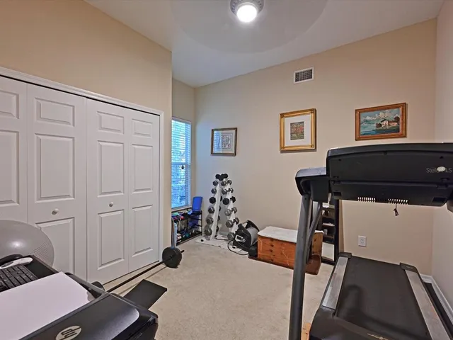 a room with furniture and a window